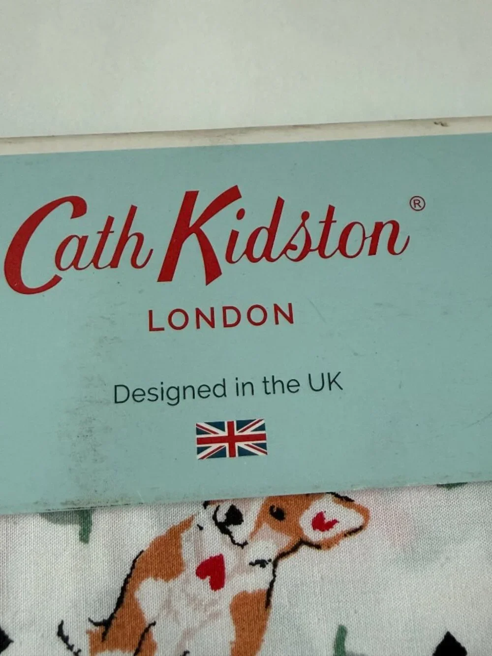 Cath Kidston London Corgi Multi Dog Standard Pillow Cases Lot 100% Cotton NEW